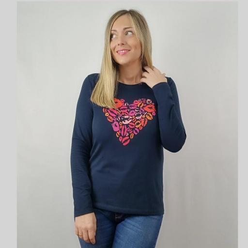 Cottonissimo Camiseta Corazón Labios 4156