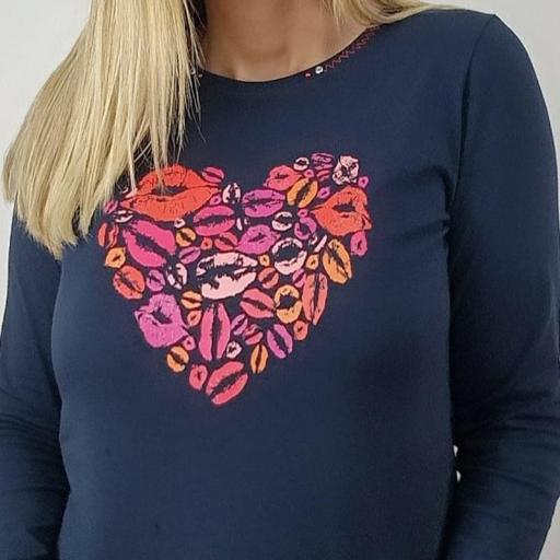Cottonissimo Camiseta Corazón Labios 4156 [2]