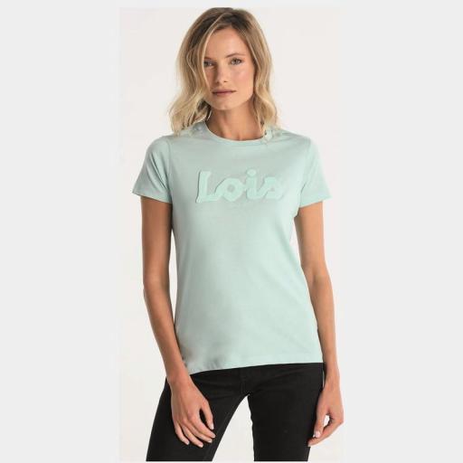 Lois Jeans Camiseta Mujer Janett Grace Turquesa 138125 [0]