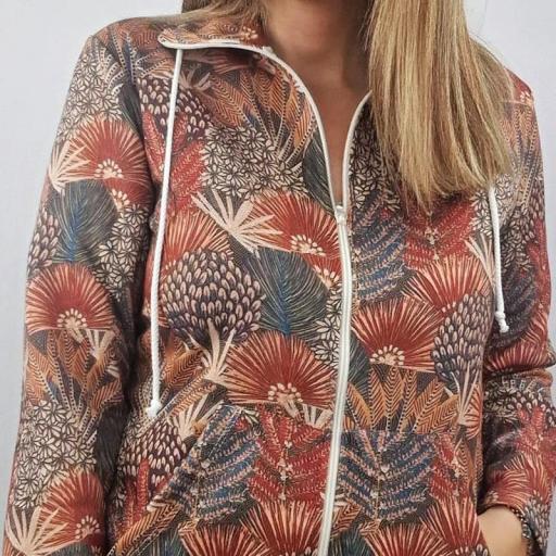 Cottonissimo Chaqueta Mujer Estampada Floral 4699 [2]