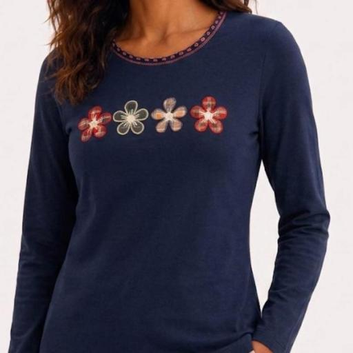 Cottonissimo Camiseta 4 Flores 4936 [1]