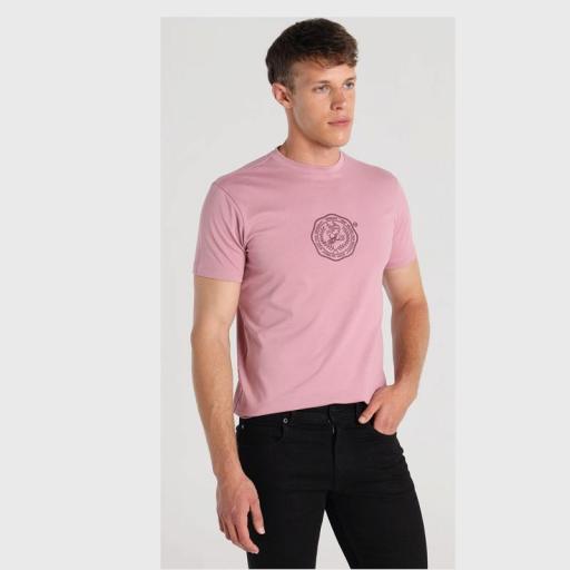 Six Valves Camiseta de manga corta rosa 142301