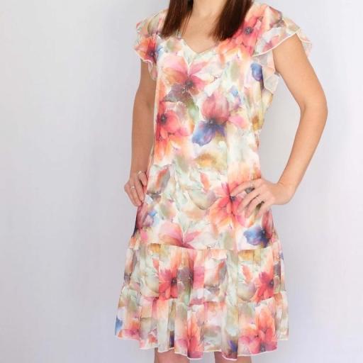 Cottonissimo Vestido 2 Volantes Acuarela 65256 [1]