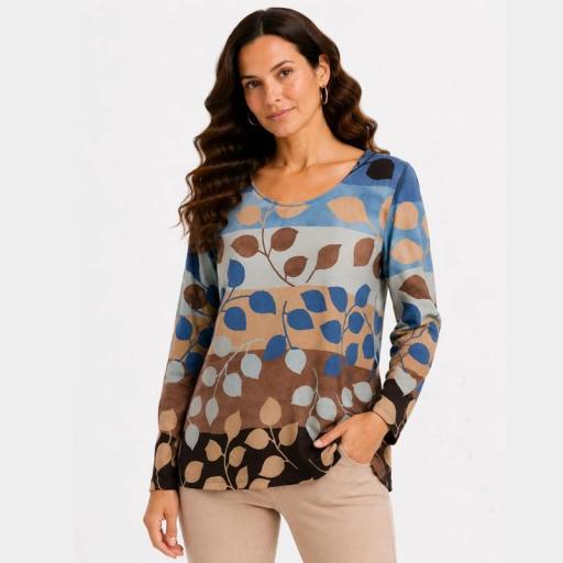 Cottonissimo Camiseta Hojas 74053