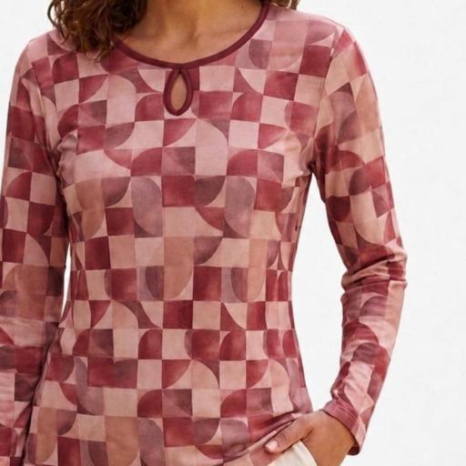 Cottonissimo Camiseta Lágrima Cuadros 74064 [1]