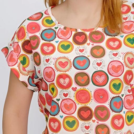 Cottonissimo Camiseta Corazones 82102 [1]