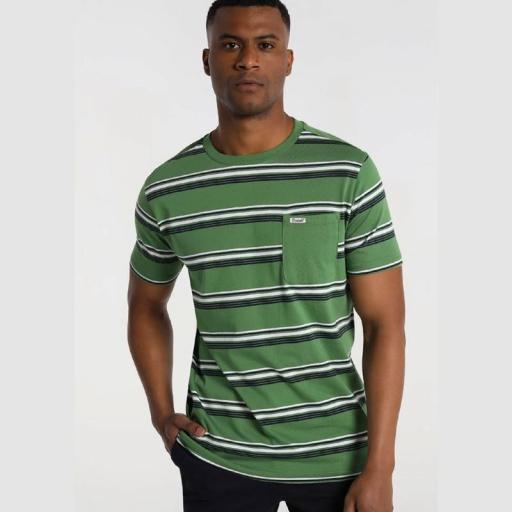 Bendorff Camiseta Manga Corta Hombre Rayas Verde 850075030 274 [0]