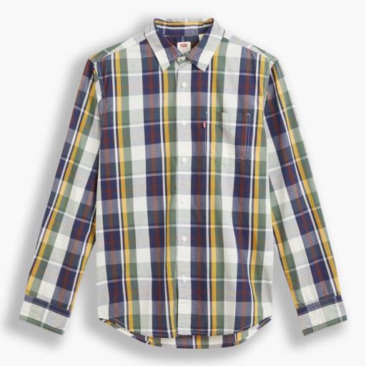 Levi's® Classic Standard Fit 1 Pocket Shirt - Dholak Peacoat 857480084. Camisa hombre [1]