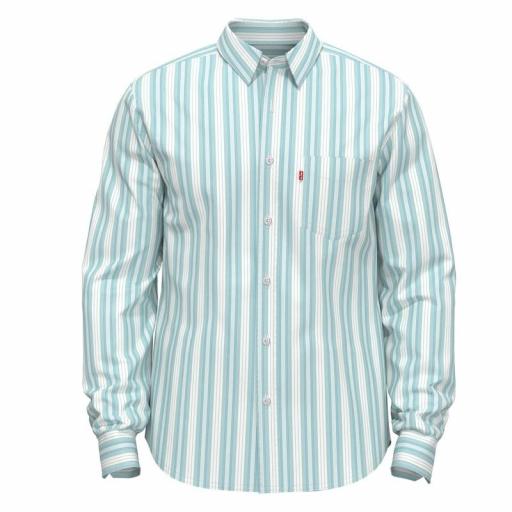 Levi's® Classic 1 Pocket Standard - Jaimie Stripe Wasabi 857480190 Camisa hombre