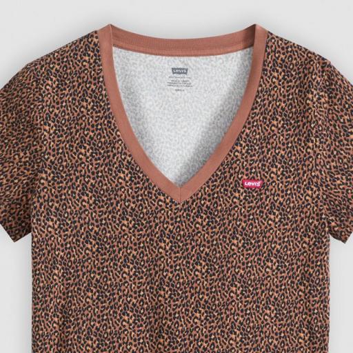 Levi’s® LSE Perfect Vneck Leopard Cat Eyes A31700050 camiseta mujer [5]