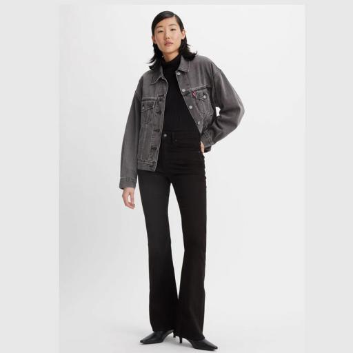Levi's® 726™ High Rise Flare Jeans Negro A34100070 Vaquero acampanado mujer [3]