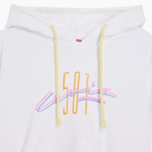 Levi's® Graphic Authentic Hoodie California Bright White A55910000 Sudadera mujer. [3]