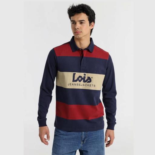 Lois Jeans Polo Manga Larga Acacia Bran 146685 [0]