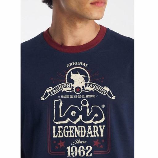 Lois Jeans Camiseta Acacio Bottle Marino 146761 [2]