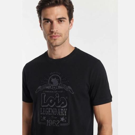 Lois Jeans Camiseta Acacio Bottle Negro 147932 [2]