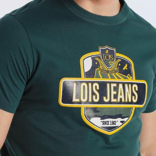 Lois Jeans Camiseta Boris Gary verde 120309 [2]