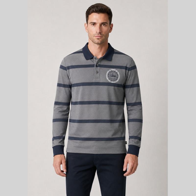 Lois Jeans Polo Manga Larga Clarel Blanc 146706