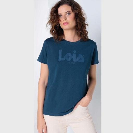Lois Jeans Camiseta Janett Grace Petroleo 136118