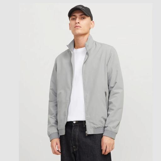 Jack & Jones Jjerush Harringhton Bomber 12204277 Ultimate Grey [0]