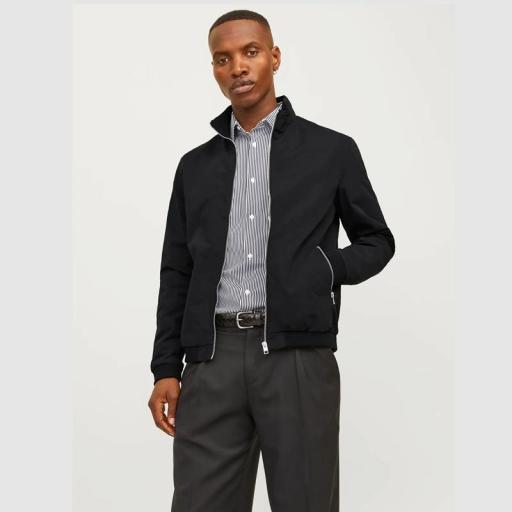 Jack & Jones Jjerush Harringhton Bomber 12204277 Negro [2]