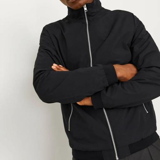 Jack & Jones Jjerush Harringhton Bomber 12204277 Negro [6]