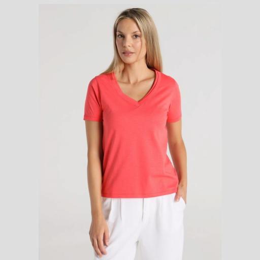 Lois Jeans Camiseta Lily Asees Coral 141940