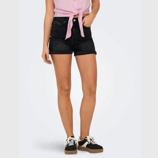Only Shorts Denim Josephine stretch Washed Black 15321381 [0]