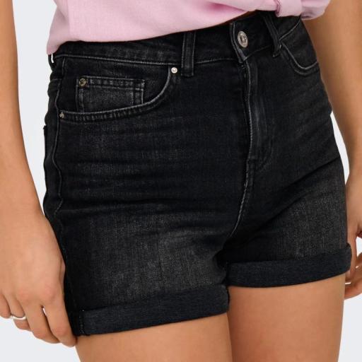Only Shorts Denim Josephine stretch Washed Black 15321381 [4]