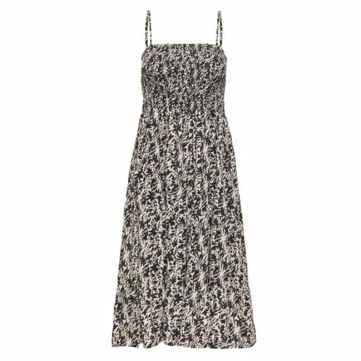 Only Vestido Midi Onlzelina Pumice Stone BRANCHES 15325102 [1]