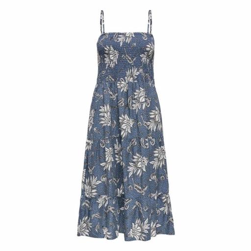 Only Vestido Midi Onlzelina Vintage Indigo FRENCH TOUCH 15325102 [6]