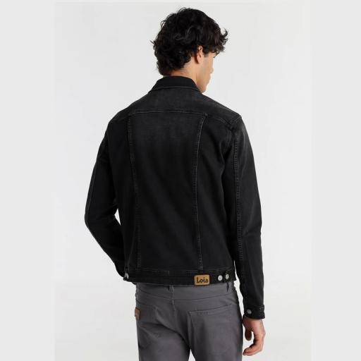Lois Jeans Cazadora Vaquera Lavado Negro PACO ELBO 146880 [1]