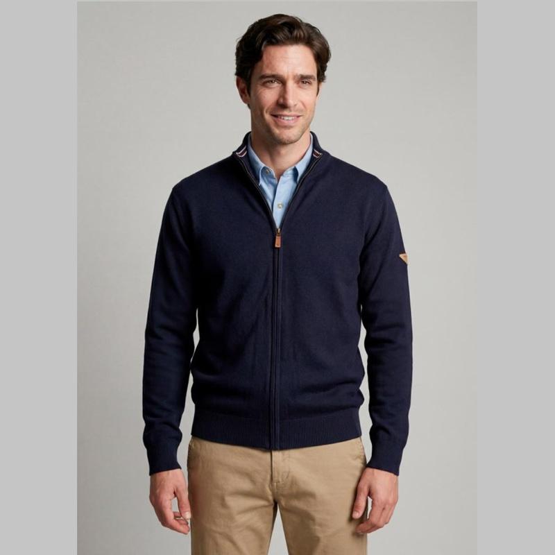 Privata Chaqueta de punto con cremallera PRI2857MARINO