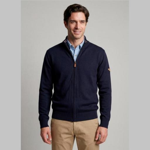 Privata Chaqueta de punto con cremallera PRI2857MARINO [0]