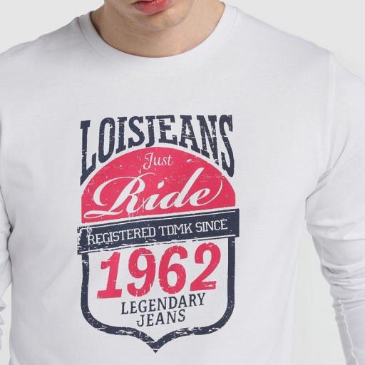 Lois Jeans Camiseta Ride Son Blanco 117665 [2]