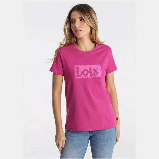Lois Jeans Camiseta Romina Abbey Rosa 145334 [0]
