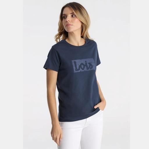 Lois Jeans Camiseta Romina Abbey Azul 145335 [0]