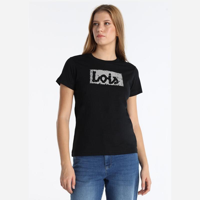 Lois Jeans Camiseta Romina Abbey Negro 143534