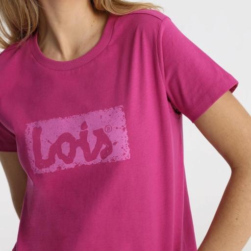 Lois Jeans Camiseta Romina Abbey Rosa 145334 [2]