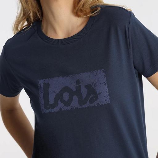 Lois Jeans Camiseta Romina Abbey Azul 145335 [2]