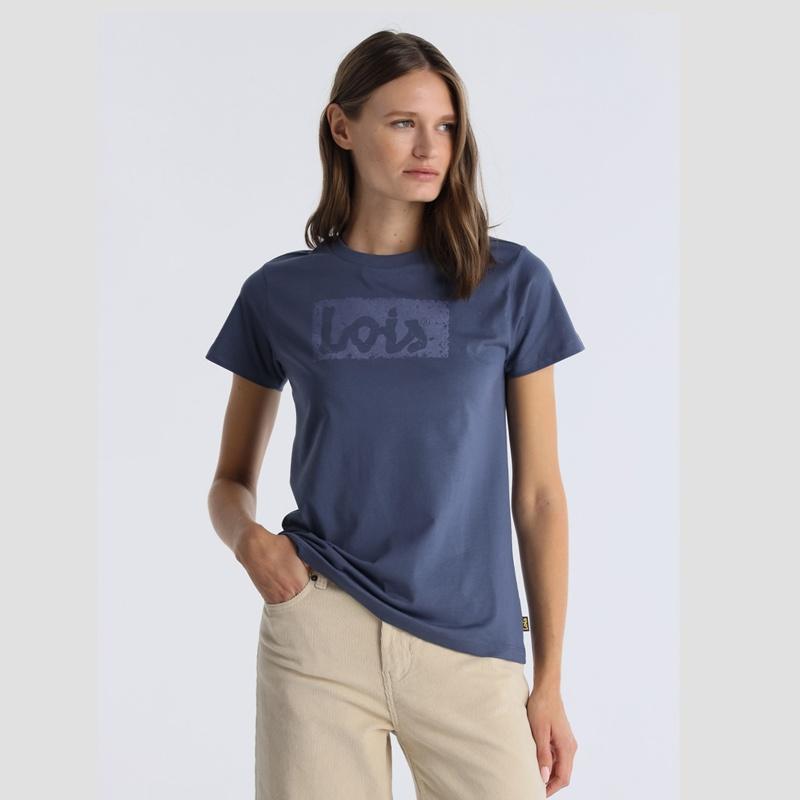 Lois Jeans Camiseta Romina Abbey Azul 143532
