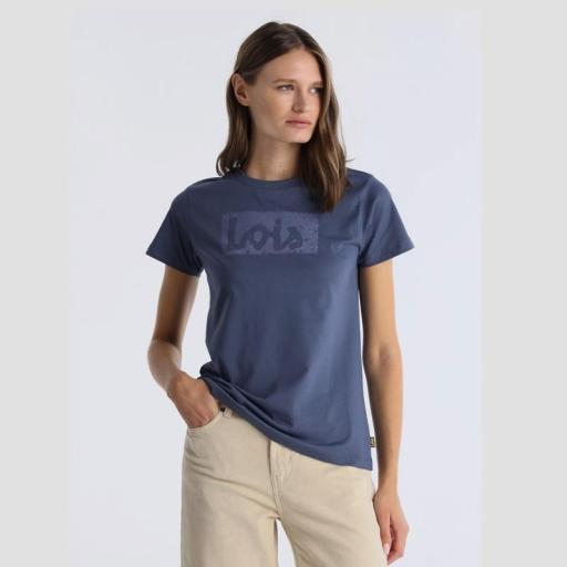Lois Jeans Camiseta Romina Abbey Azul 143532