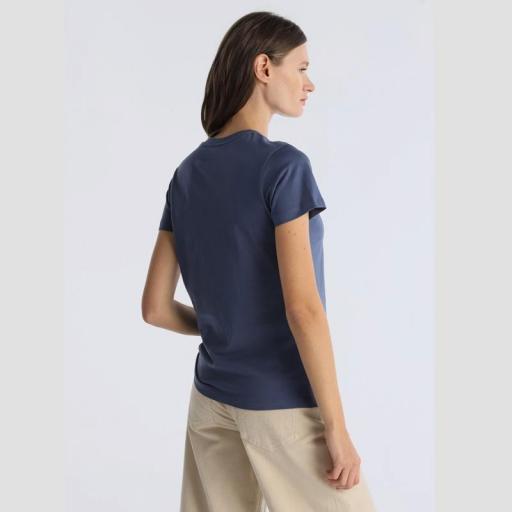Lois Jeans Camiseta Romina Abbey Azul 143532 [1]