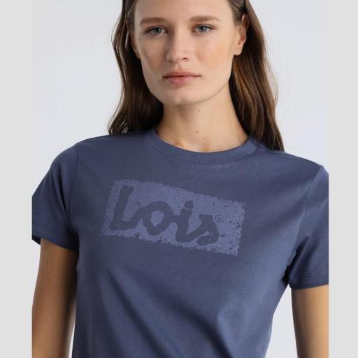 Lois Jeans Camiseta Romina Abbey Azul 143532 [2]