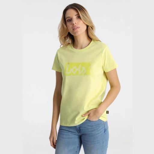 Lois Jeans Camiseta Romina Abbey Lima 145336 [2]