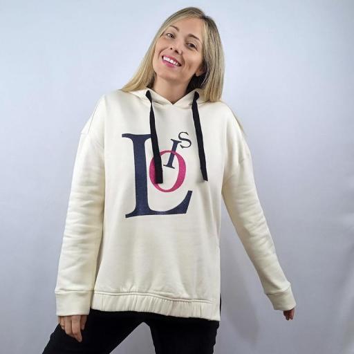 Lois Jeans Sudadera Stacey Levi Beige 464372369 505