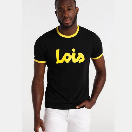Lois Jeans Camiseta Rib Contrastes Logo Starsky Pong 156853092 499 [0]