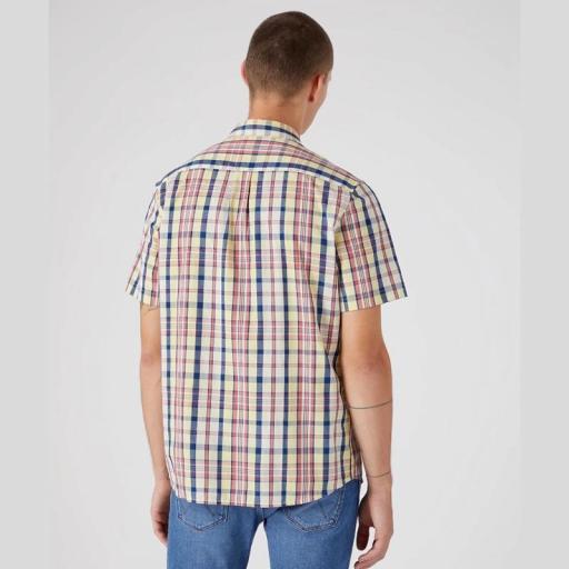 Wrangler Short Sleeve 1 Pocket Shirt Pineapple Slice W5K03OY36 - Camisa hombre de manga corta [2]