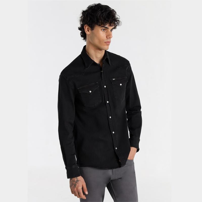 Lois Jeans Camisa Vaquera Elástica Negra Wayne Coro 146715