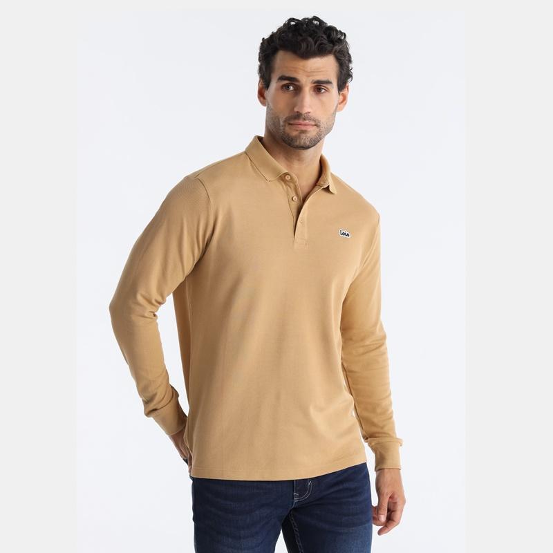 Lois Jeans Polo Water Marrón 143199