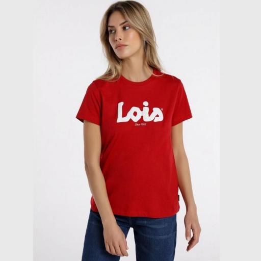 Lois Jeans Camiseta Mujer Janett Grace Rojo 422052140 [0]
